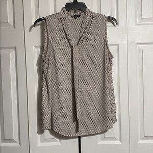 Adrianna Papell sleeveless blouse top shirt size LARGE